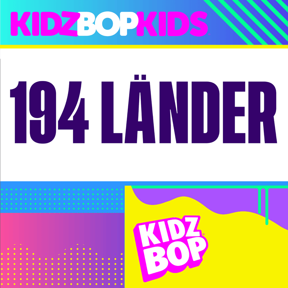 Album cover art for "194 Länder" by KIDZ BOP Kids