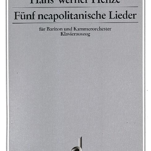 Arbero piccerillo, te chiantaie by Hans Werner Henze