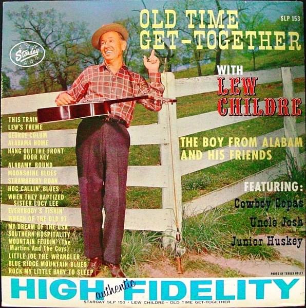 Album cover art for "Hog Callin’ Blues" by Lew Childre