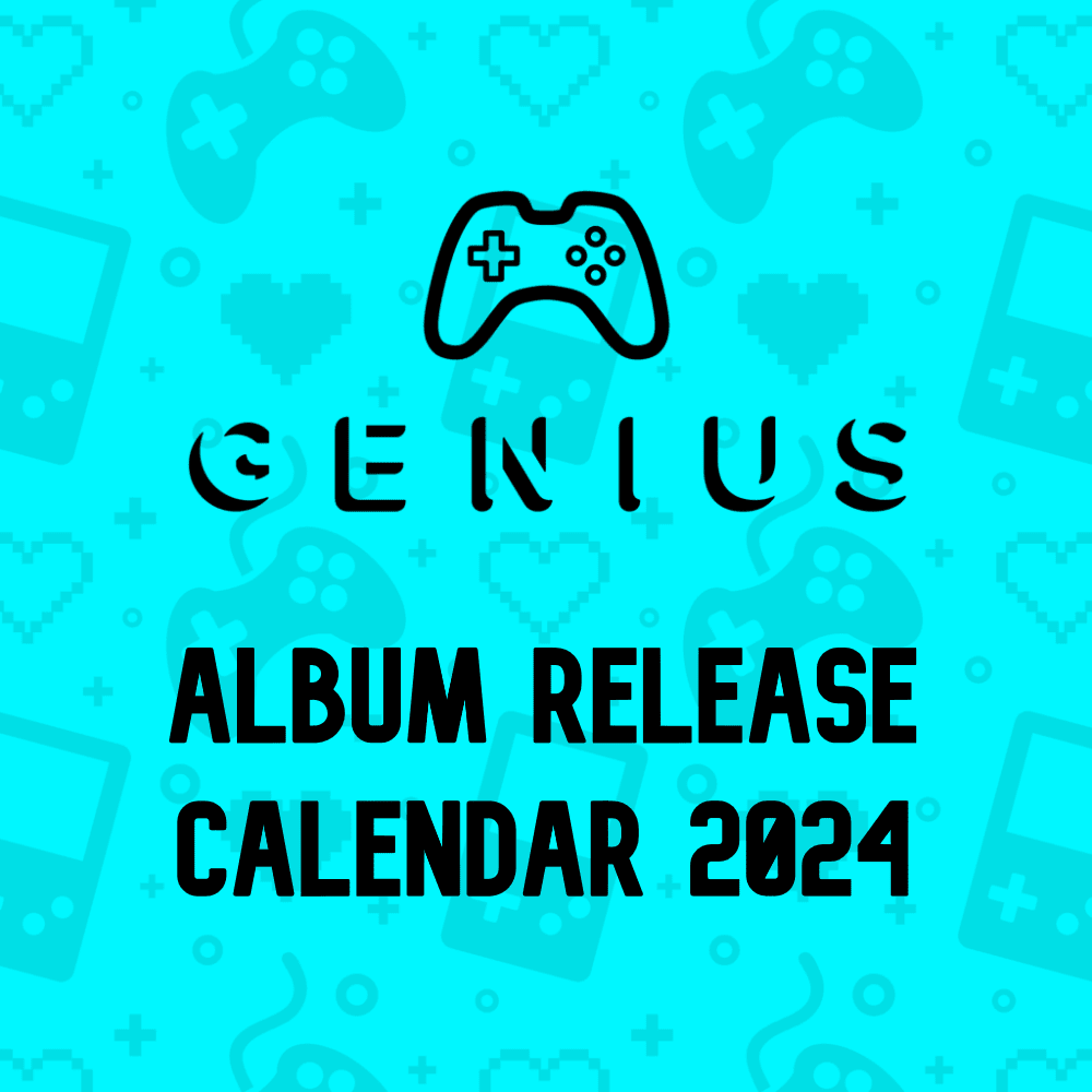 Album cover art for "Game Genius 2024 Album Release Calendar" by Game Genius