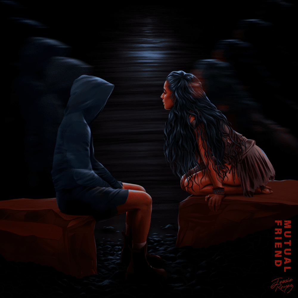 Album cover art for "MUTUAL FRIEND" by Jessie Reyez
