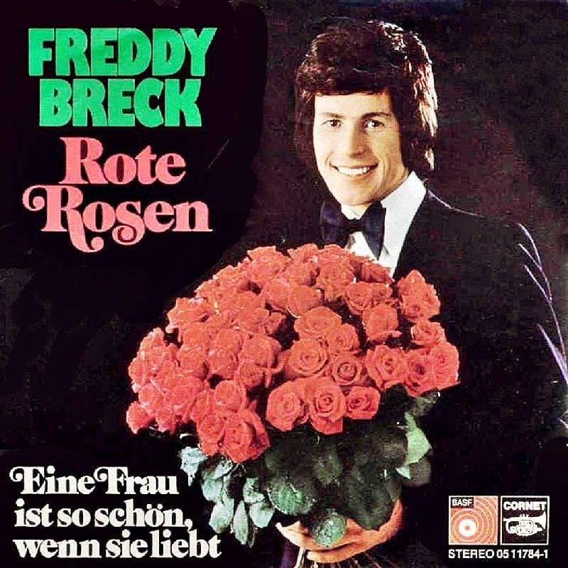 Album cover art for "Rote Rosen" by Freddy Breck