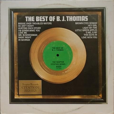 Cover image for The Best Of B.J. Thomas