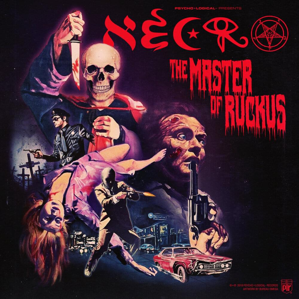 Album cover art for "The Master of Ruckus" by Necro