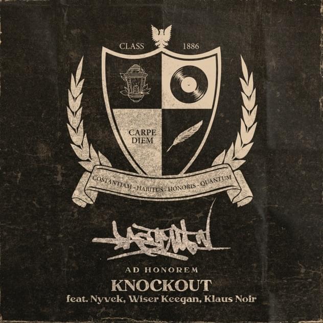 Album cover art for "KnockOut" by DJ Fastcut & Nyvek & Wiser & KLAUS NOIR