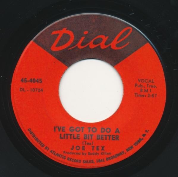 Album cover art for "I’ve Got To Do A Little Bit Better" by Joe Tex
