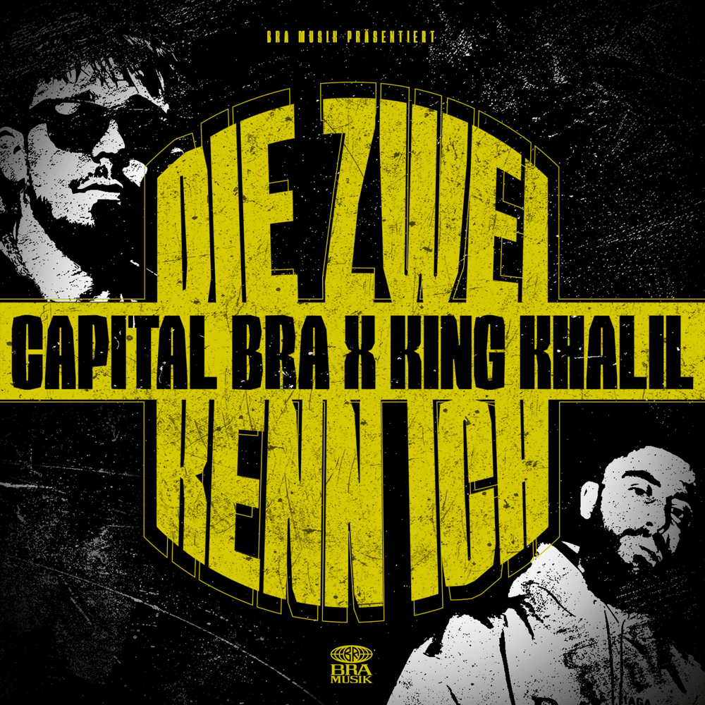 Album cover art for "Die zwei kenn ich" by Capital Bra