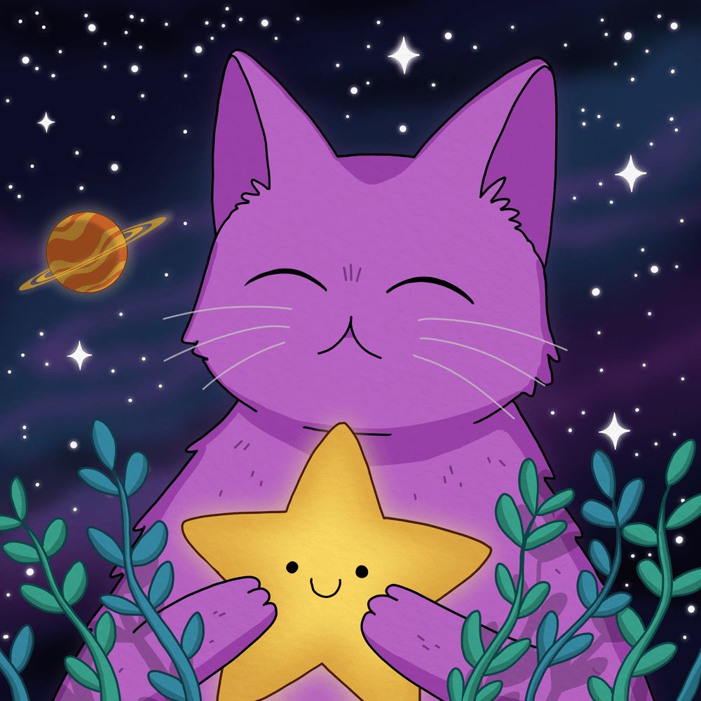 Purrple Cat Profile Picture Photo of Purrple Cat