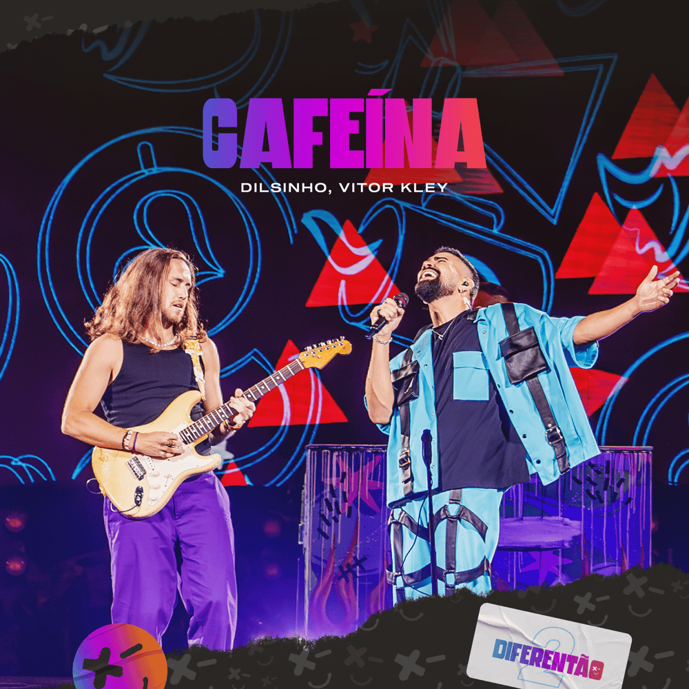 Album cover art for "Cafeína (Ao Vivo)" by Dilsinho