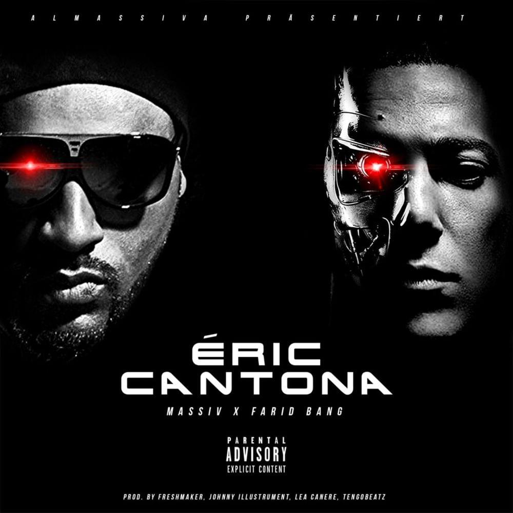Album cover art for "Éric Cantona" by Massiv & Farid Bang