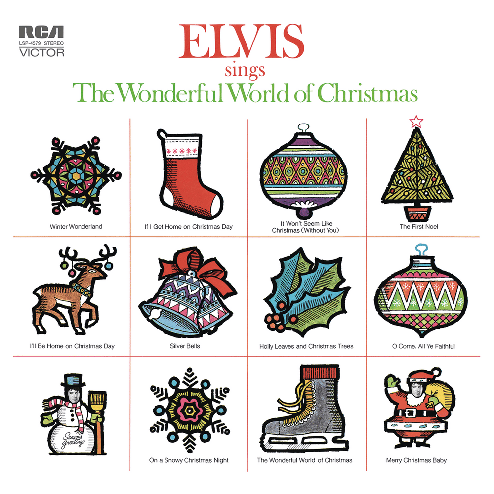 Album cover art for "Silver Bells" by Elvis Presley