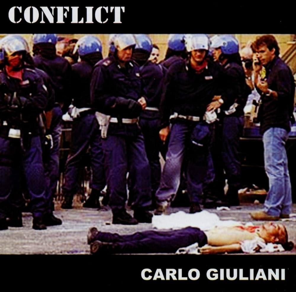 Album cover art for "Carlo Giuliani" by Conflict