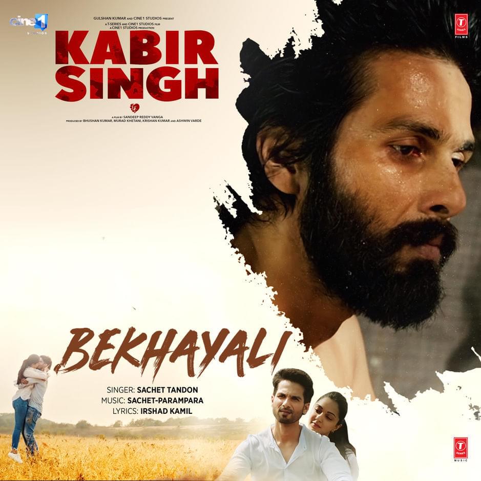 Album cover art for "Bekhayali" by Sachet Tandon