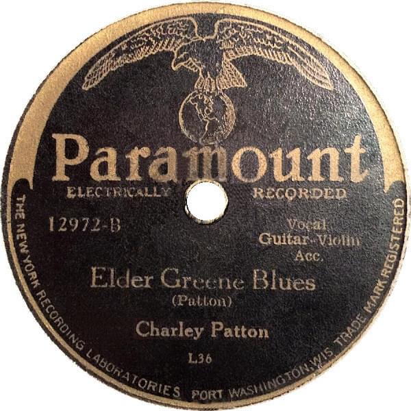 Album cover art for "Elder Greene Blues" by Charley Patton