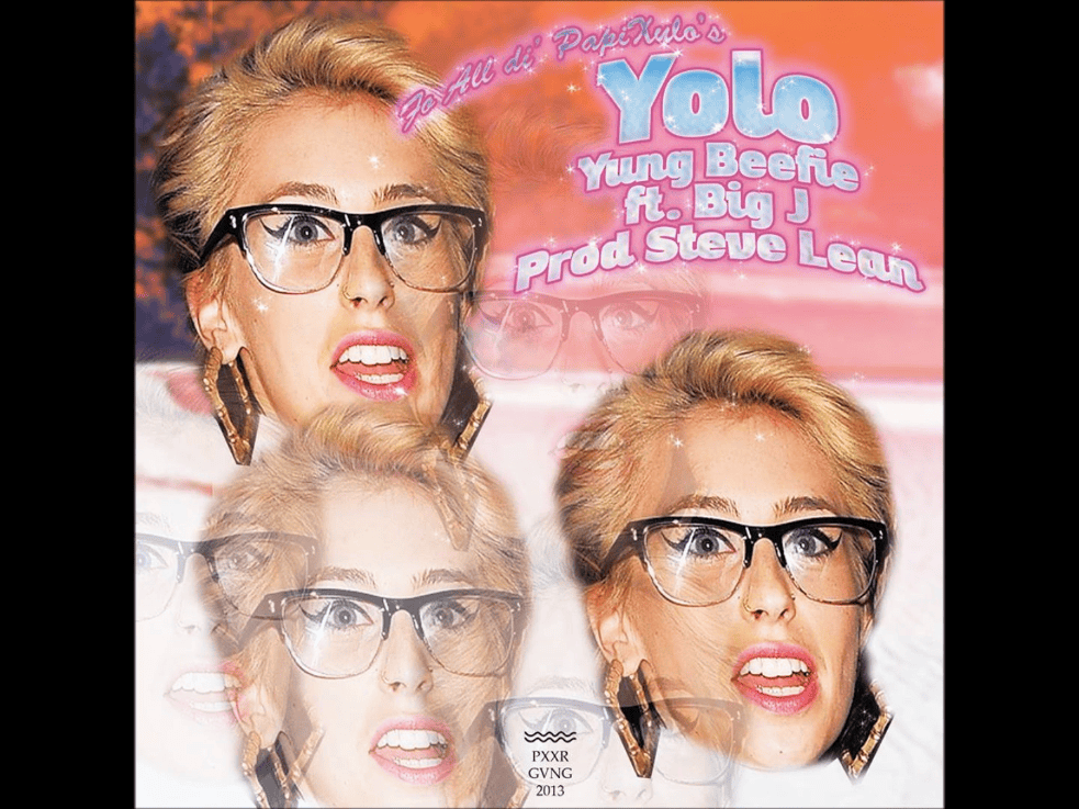 Album cover art for "YOLO" by Yung Beef & Papi Trujillo
