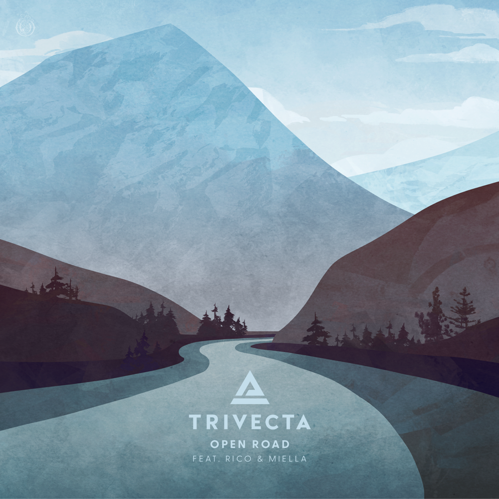 Album cover art for "Open Road" by Trivecta & Rico & Miella
