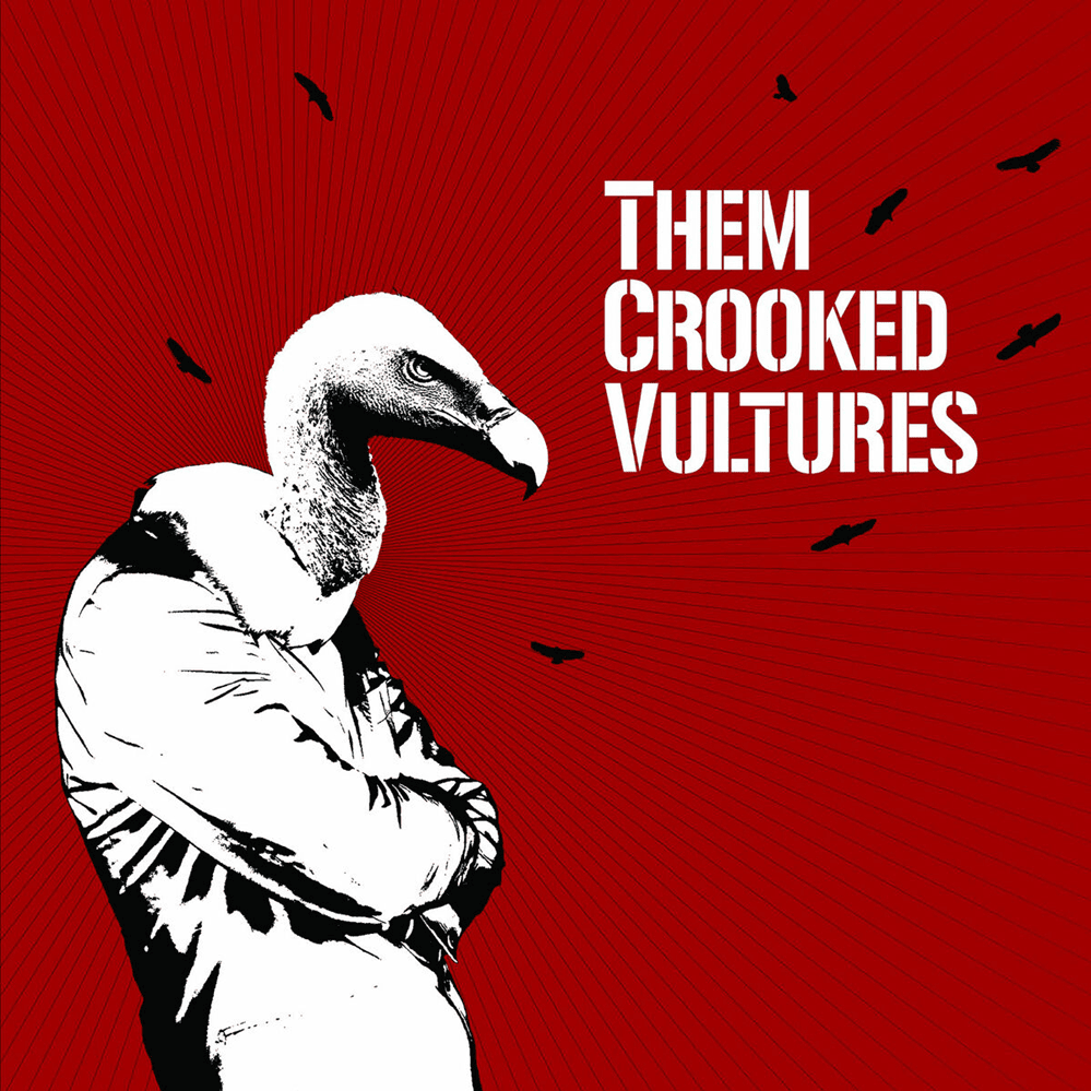 Album cover art for "Scumbag Blues" by Them Crooked Vultures