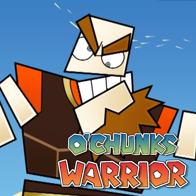 Album cover art for "O’Chunks, Warrior" by Man on the Internet & Candourlight
