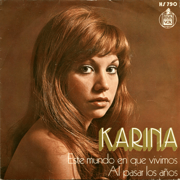 Album cover art for "Al Pasar Los Años" by Karina (ESP) & Tony Luz