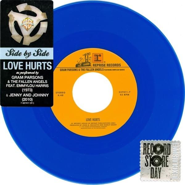 Album cover art for "Love Hurts (Live)" by Gram Parsons & The Fallen Angels