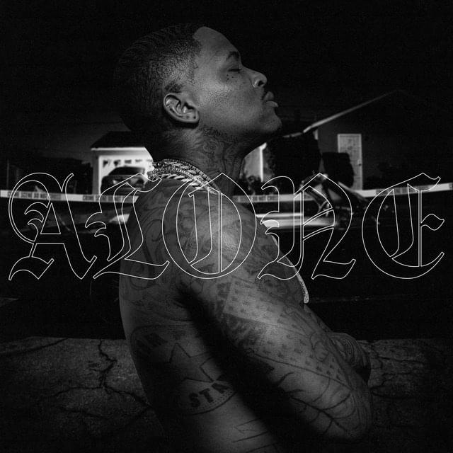Album cover art for "Alone" by YG