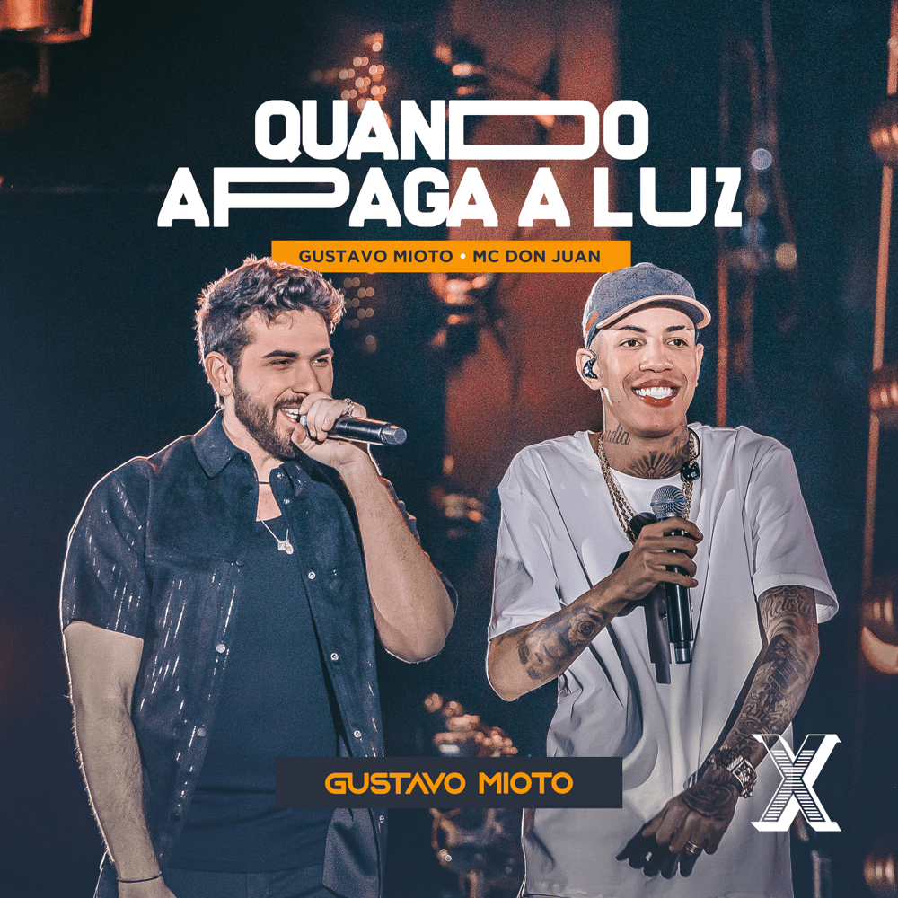 Album cover art for "Quando Apaga A Luz (Ao Vivo)" by Gustavo Mioto