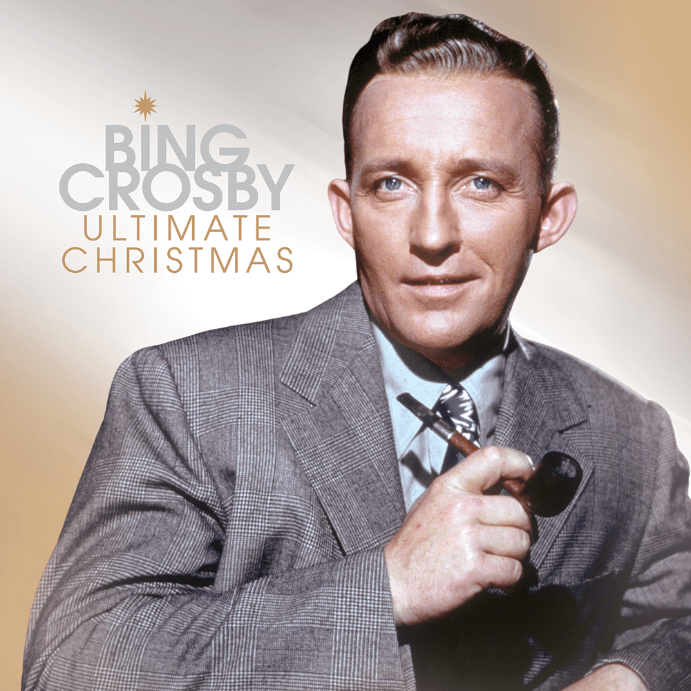 Album cover art for "Christmas Is Here To Stay!" by Bing Crosby & The Jack Halloran Singers