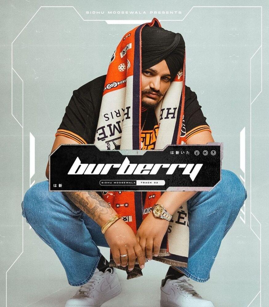 Album cover art for "Burberry" by Sidhu Moose Wala