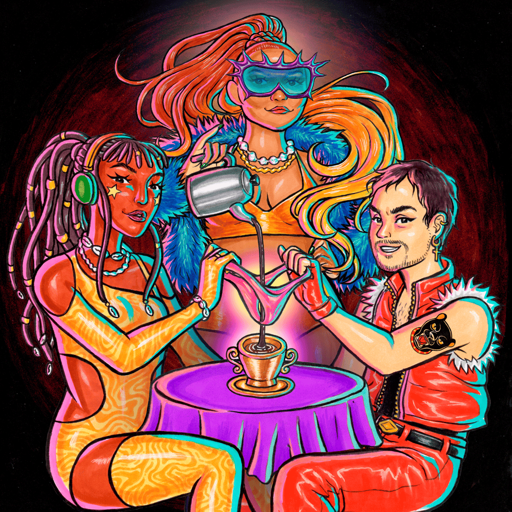Album cover art for "Xirley (Remixada na Calcinha)" by Gaby Amarantos & Johnny Hooker & Majur