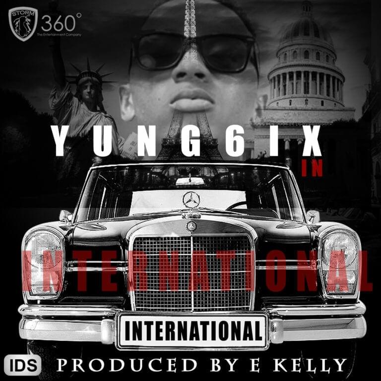 Album cover art for "International" by Yung6ix