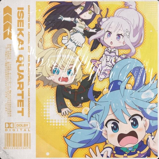 Album cover art for "ISEKAI QUARTET" by J_c0b_Raps