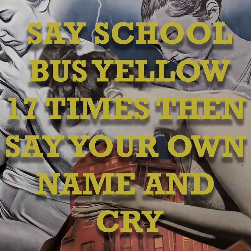 Album cover art for "Say School Bus Yellow 17 Times Then Say Your Own Name And Cry" by Venetian Snares