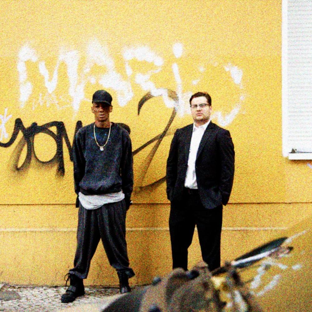 Album cover art for "Diving Away" by Tricky & Luke Harris