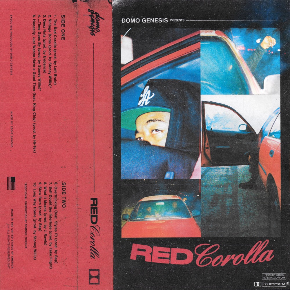 Album cover art for "The Red Corolla" by Domo Genesis