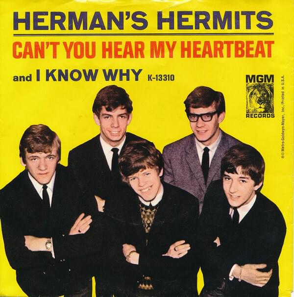 Album cover art for "Can’t You Hear My Heartbeat" by Herman’s Hermits