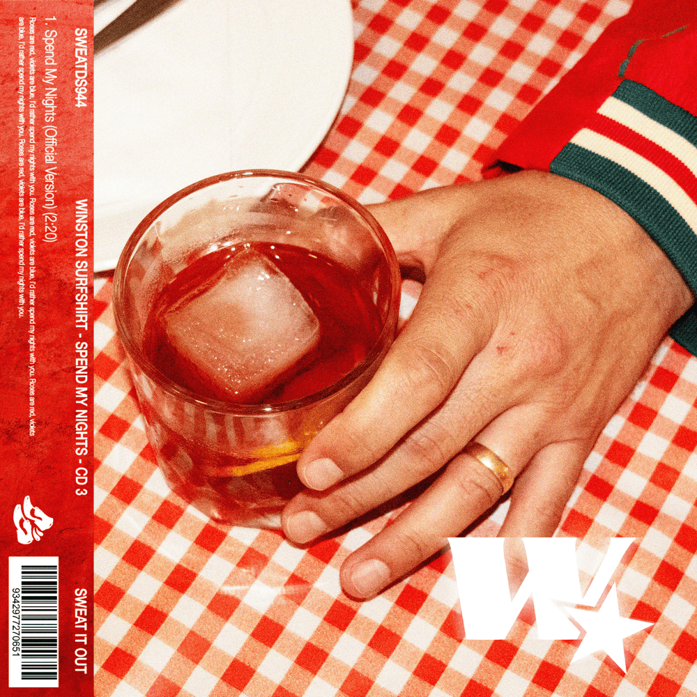 Album cover art for "Spend My Nights" by Winston Surfshirt