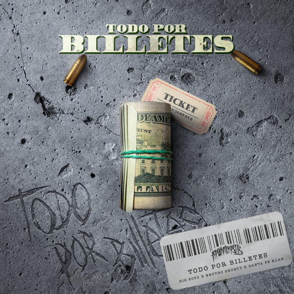 Album cover art for "Todo por Billetes" by Big Soto