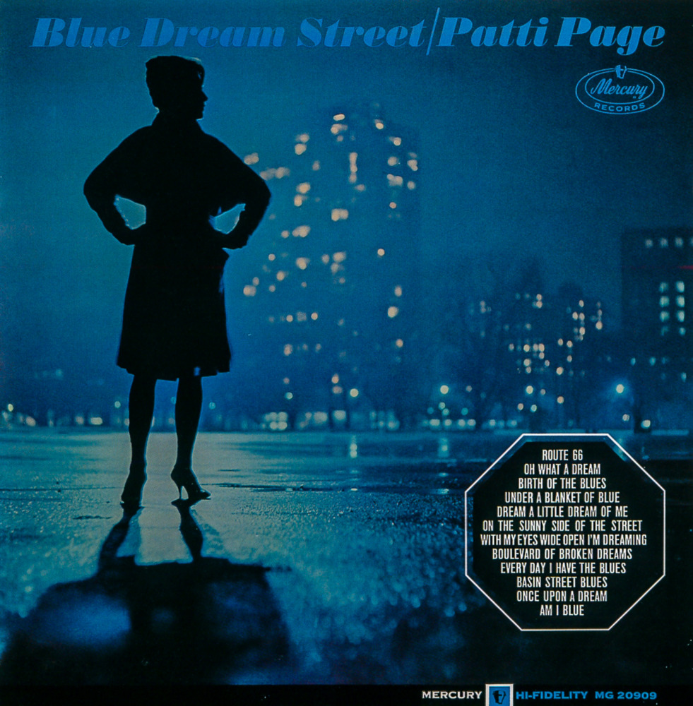 Album cover art for "With My Eyes Wide Open I’m Dreaming" by Patti Page