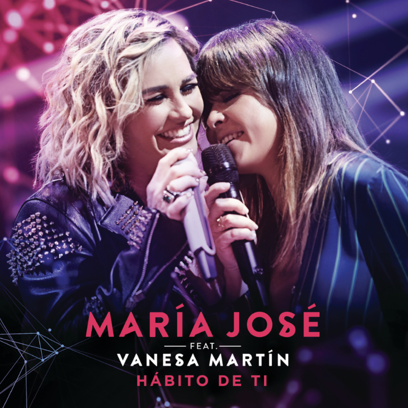 Album cover art for "Hábito de ti [En vivo]" by María José & Vanesa Martín