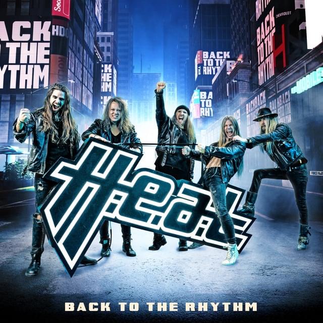 Album cover art for "Back to the Rhythm" by H.E.A.T