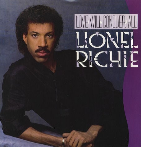 Album cover art for "Love Will Conquer All" by Lionel Richie