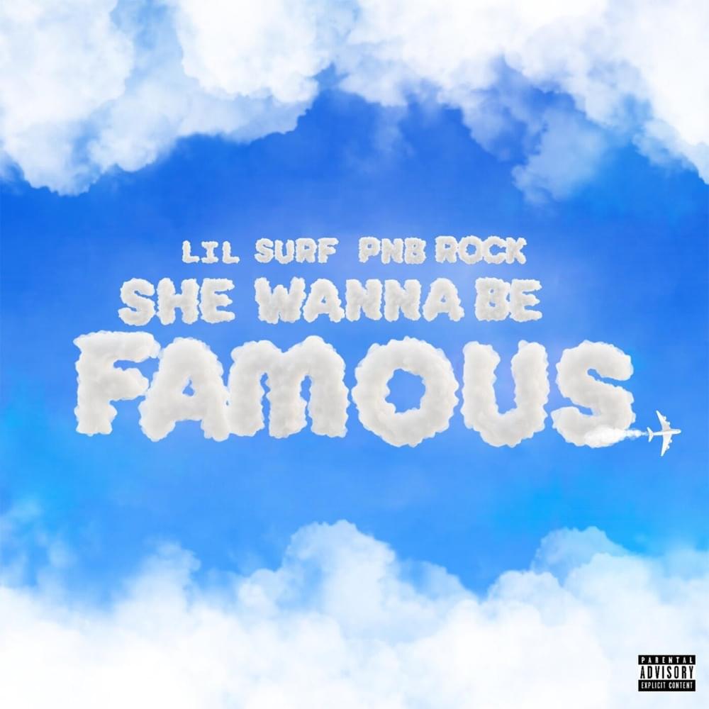 Album cover art for "She Wanna Be Famous" by Lil Surf