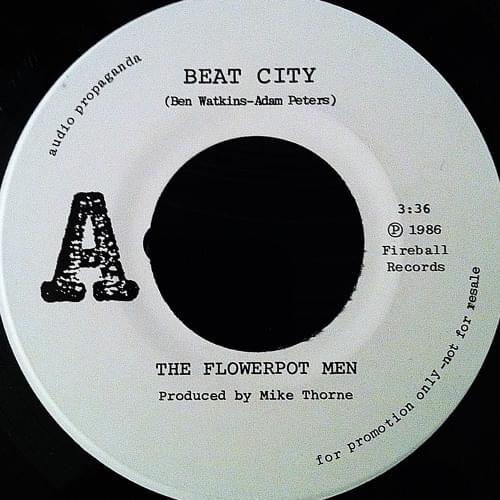 Album cover art for "Beat City" by The Flowerpot Men (1980s Group)