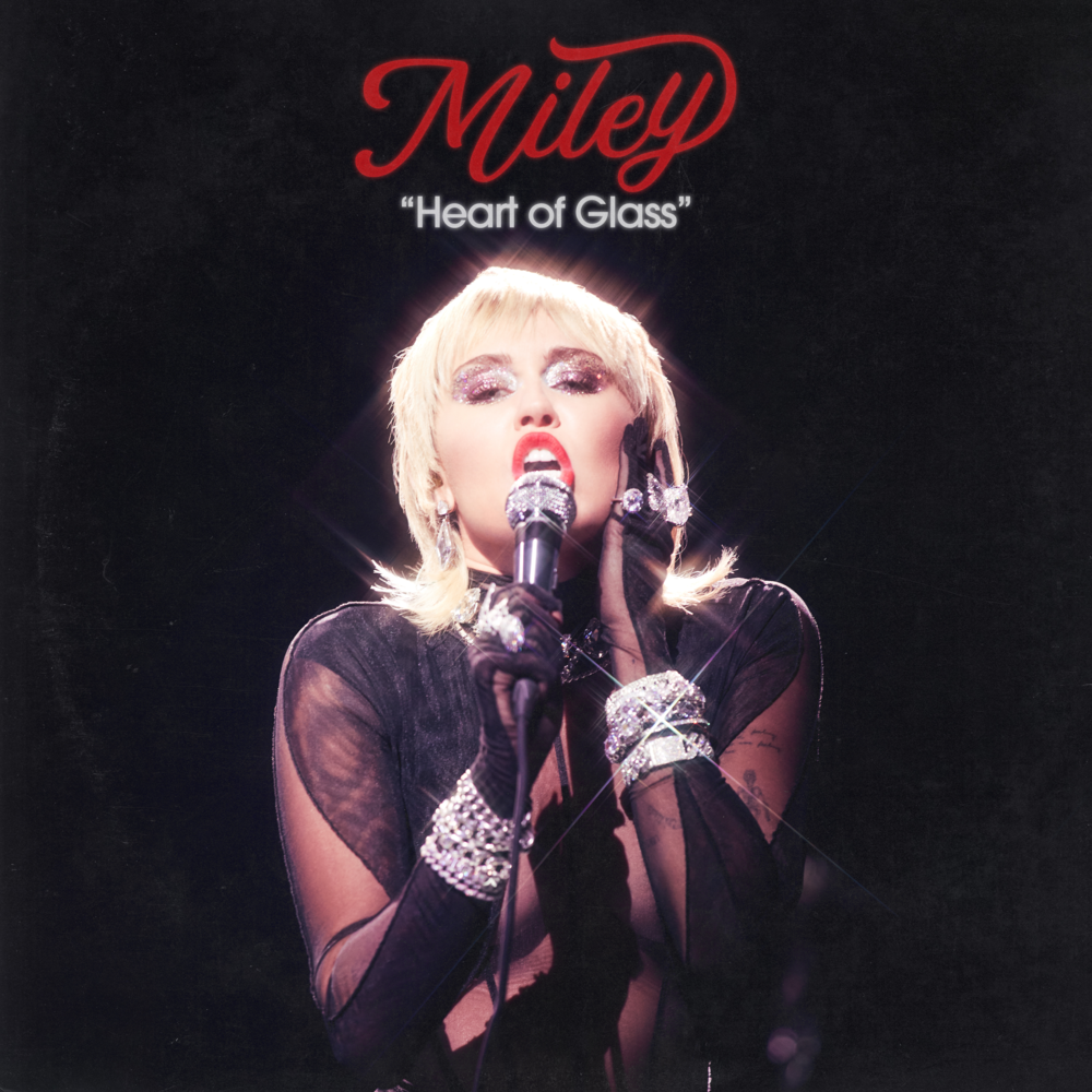 Album cover art for "Heart of Glass (Live from the iHeart Festival)" by Miley Cyrus