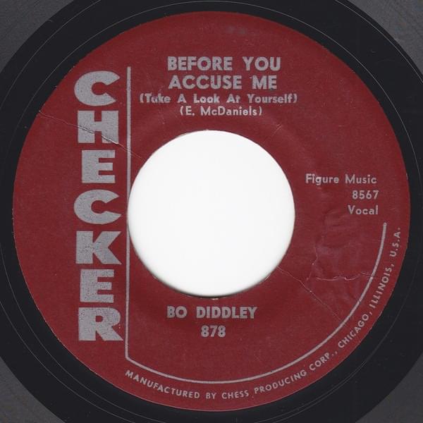 Album cover art for "Before You Accuse Me" by Bo Diddley