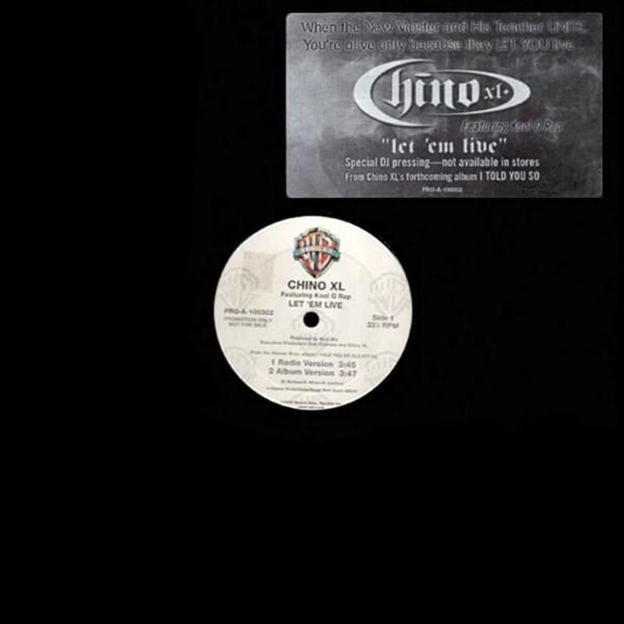 Album cover art for "Let ’Em Live" by Chino XL & Kool G Rap