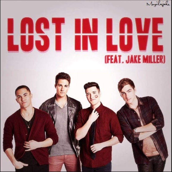 Album cover art for "Lost In Love" by Big Time Rush & Jake Miller