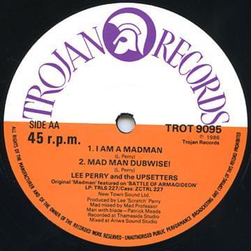 Album cover art for "I Am a Madman" by Lee “Scratch” Perry