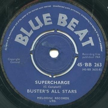 Album cover art for "Super Charge" by Prince Buster & The Skatalites