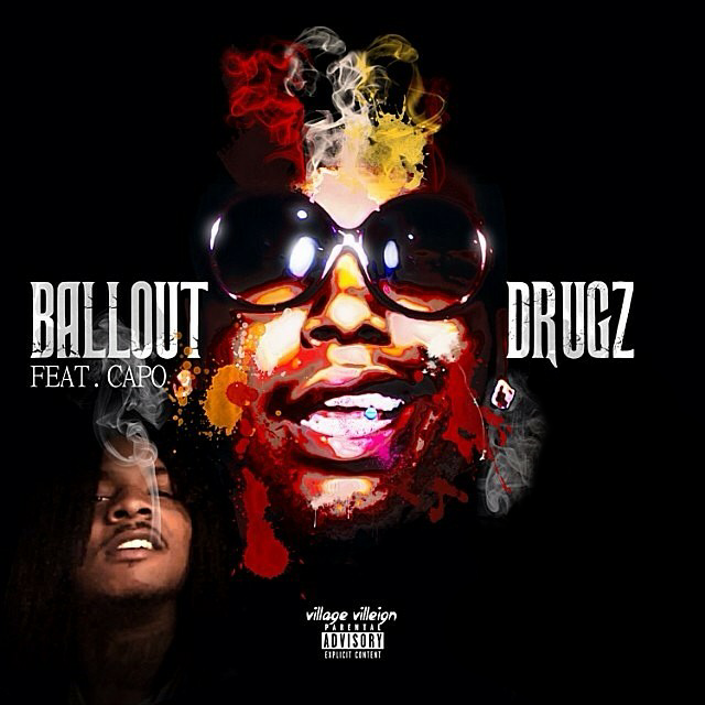 Album cover art for "Drugz" by Ballout & Capo (GBE)